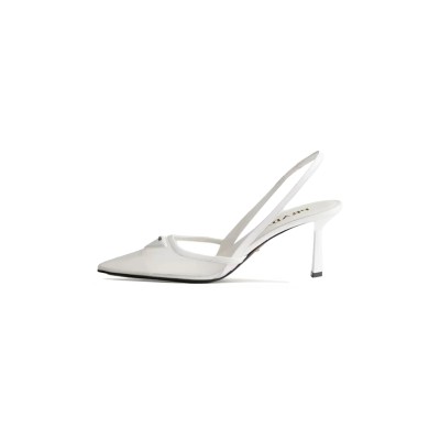 PRADA MESH FABRIC SLINGBACK PUMPS 1I891N
